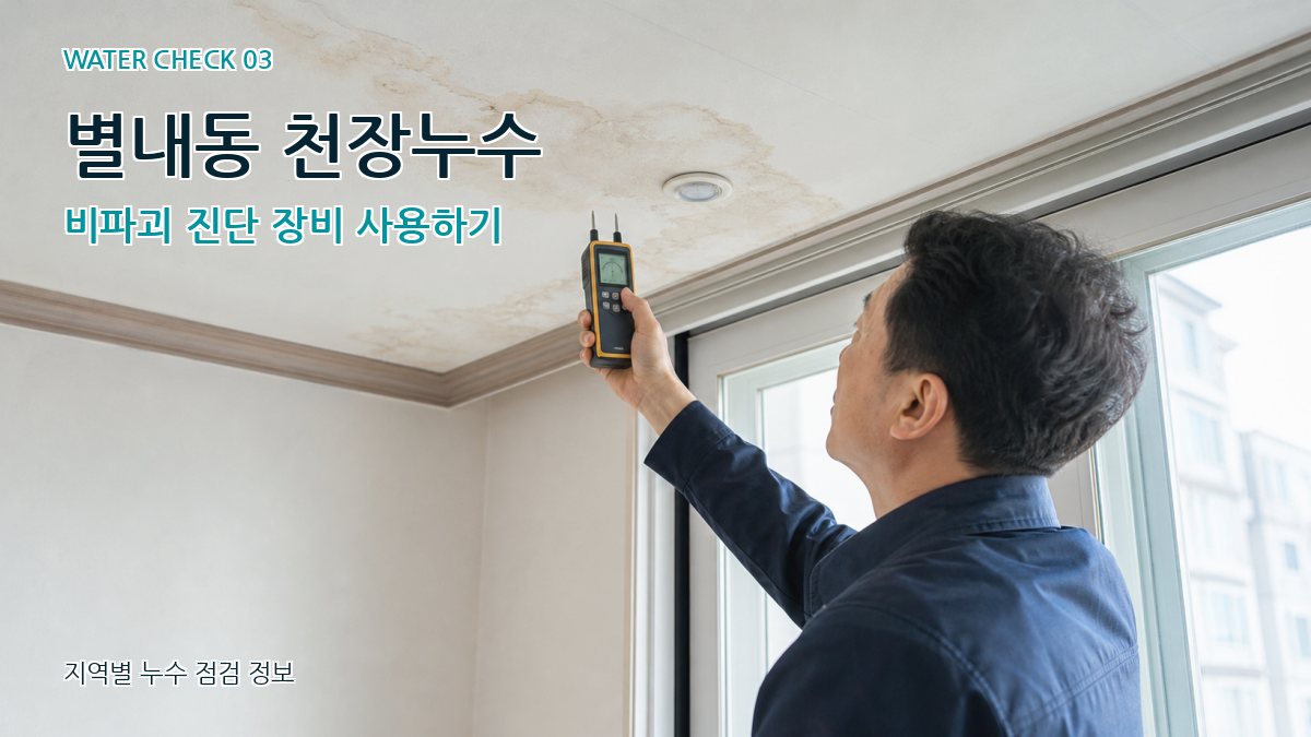 별내동 천장누수 누수탐지 이미지
