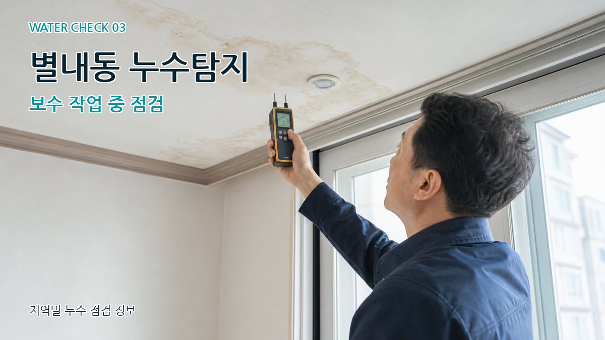 별내동 천장누수 누수탐지 이미지