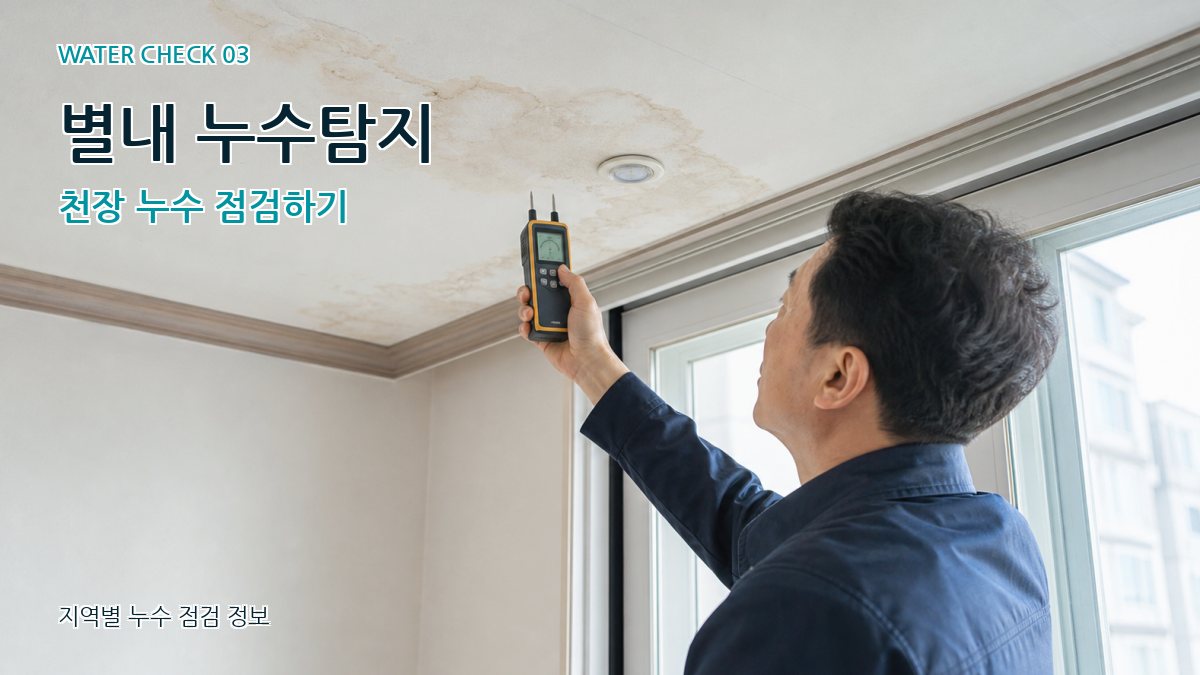 별내동 천장누수 누수탐지 이미지