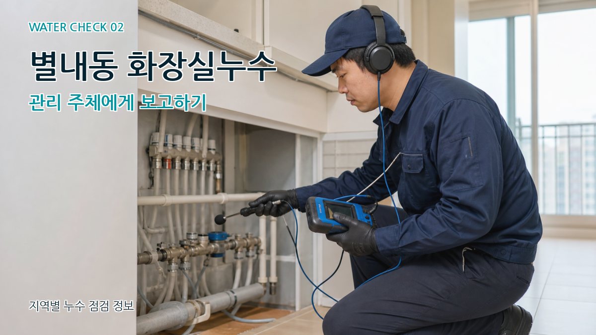 별내동 화장실누수 누수탐지 이미지